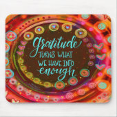 Tapis De Souris Jolie Gratitude Moderne Coeur Whimsical (Devant)