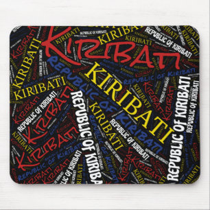 Tapis De Souris Jolie Kiribati Drapeau Couleurs Patriotique