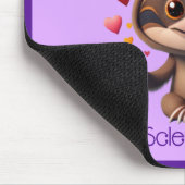 Tapis De Souris Jolie MS Baby Sloth entourée de ♥️ s (Coin)