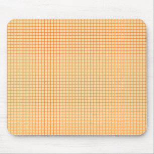 Tapis De Souris Jolie petite grille orange motif beige