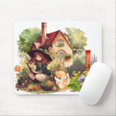 Tapis De Souris Jolie Petite Sorcière Et Renard Mousepad (Avec souris)
