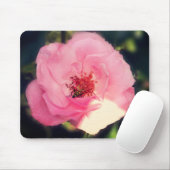 Tapis De Souris Jolie photo Rose de fleurs Mousepad (Avec souris)