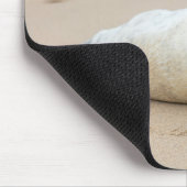 Tapis De Souris Jolie Pose de phoque sur une plage (Coin)