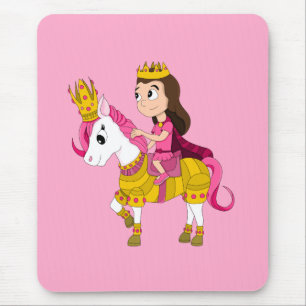Tapis De Souris Jolie princesse caricaturale