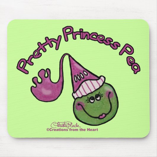Tapis De Souris Jolie princesse Pea (Devant)