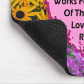 TAPIS DE SOURIS JOLIE ROMAINS FLORAUX 8:28 SCRIPTURE VERSE (Coin)