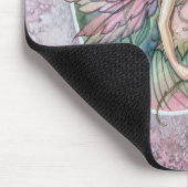 Tapis De Souris Jolie Rose Rose Fairy Imaginaire Art Mousepad (Coin)
