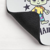 Tapis De Souris Jolie sorcière et Mischievous zombie garçon (Coin)