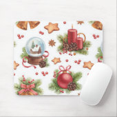 Tapis De Souris Jolie souris de Noël Pad (Avec souris)