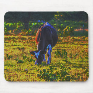 Tapis De Souris Jolie Vache Texas Art Pad