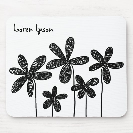 Tapis De Souris Jolies fleurs (Devant)