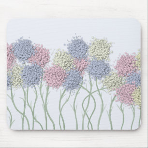Tapis De Souris Jolies Fleurs colorées Pastel