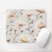Tapis De Souris Jolies Fleurs Crème (Avec souris)