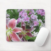 Tapis De Souris Jolies fleurs Mousepad (Avec souris)