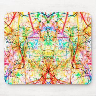 Tapis De Souris Jolies lignes abstraites colorées