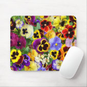 Tapis De Souris Jolies Pansies (Avec souris)
