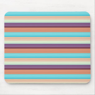 Tapis De Souris Jolies rayures bleues marron