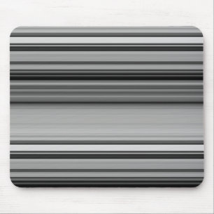 Tapis De Souris Jolies rayures noir gris