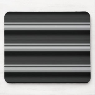 Tapis De Souris Jolies rayures noir gris