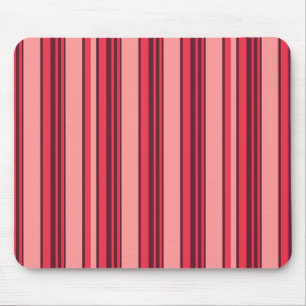 Tapis De Souris Jolies rayures rose chaud