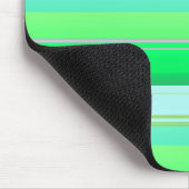 Tapis De Souris Jolies rayures vert aqua (Coin)