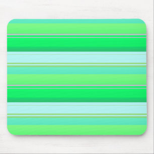 Tapis De Souris Jolies rayures vert aqua