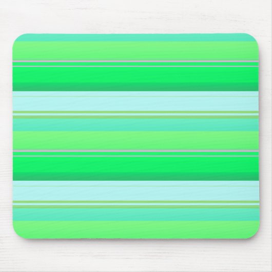Tapis De Souris Jolies rayures vert aqua (Devant)