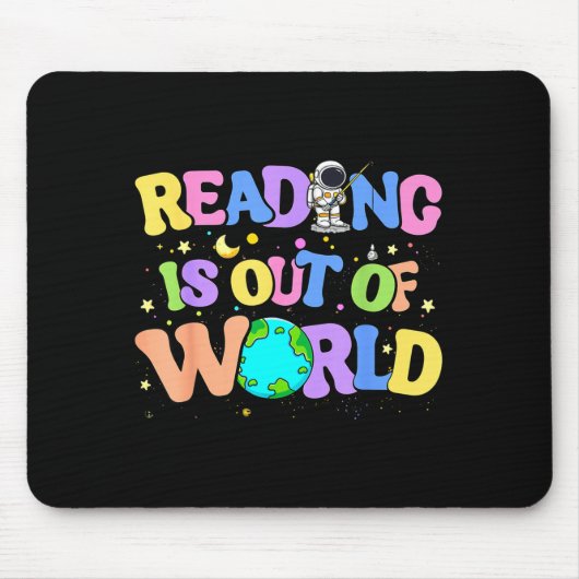 Tapis De Souris Jolis livres d'espace de lecture mignons (Devant)