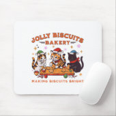 Tapis De Souris Jolly Christmas Biscuits Bakery Baking Crew Xmas C (Avec souris)