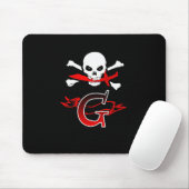 Tapis De Souris Jolly roger G Monogramme initial (Avec souris)
