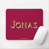 Tapis De Souris JONAS Nom de marque cadeau personnalisé Mousepad (Avec souris)