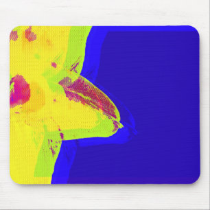 Tapis de souris Jonquille Pop Art Jaune