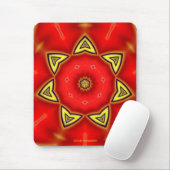 Tapis De Souris Jonquille rouge Mousepad (Avec souris)