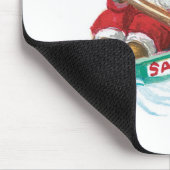 Tapis De Souris Jote Cartoon Jolly Santa Claus dans un bateau de r (Coin)