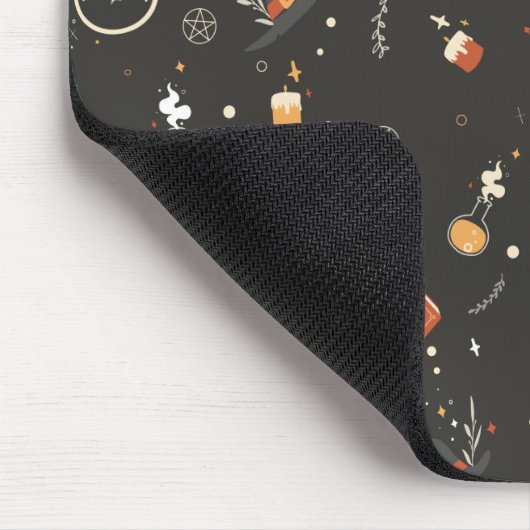 Tapis De Souris Jote Éffrayant Whimsical Halloween Motif Arrière - (Coin)