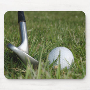 Tapis de souris jouant au golf de photo