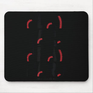 Tapis De Souris Joue Fort Prie Fort Jeunesse Garçon Chrétien Baseb