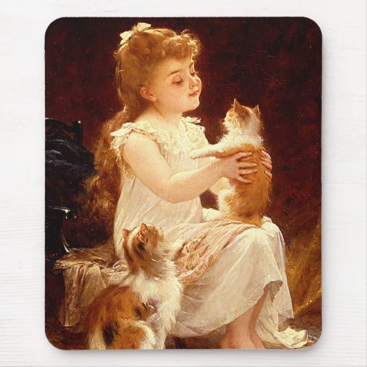 Tapis De Souris Jouer avec le chaton (Devant)