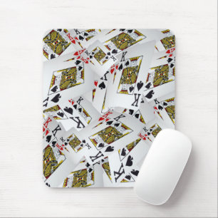 Tapis De Souris Jouer Cartes Rois Couché, Mousepad