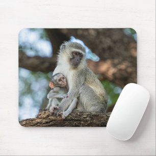 Tapis De Souris Jouer Vervet Monkey Photographie africaine