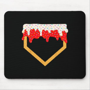 Tapis De Souris Jouets de baseball Accueil Plate Ice Crème Sprinki