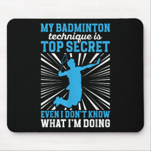 Tapis De Souris Joueur de badminton _ Ma technique de badminton