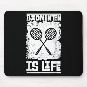 Tapis De Souris Joueur de badminton - Raquette Volant Badminton