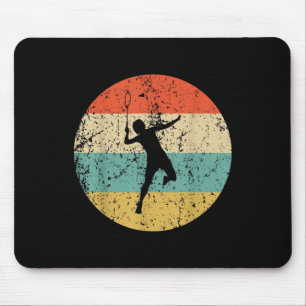 Tapis De Souris Joueur de badminton vintage rétro Badminton