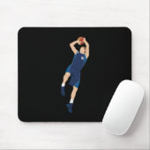 Tapis De Souris Joueur de basket-ball 3 points (Avec souris)