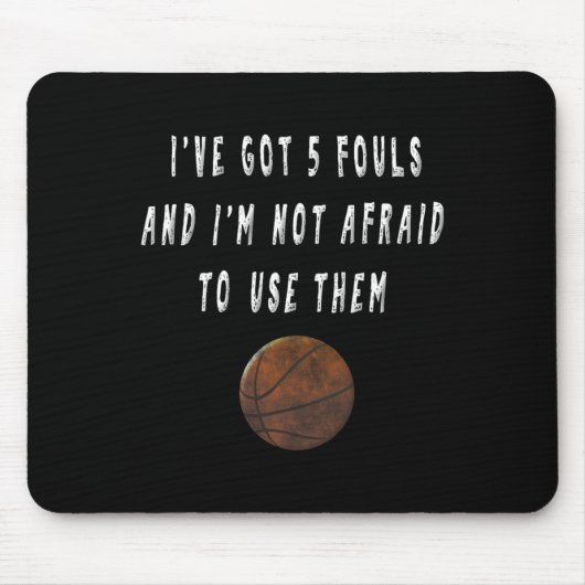 Tapis De Souris Joueur de basket-ball amusant Trash Talking Tee -  (Devant)