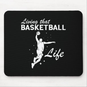 Tapis De Souris Joueur de basket-ball de la vie de basket-ball de