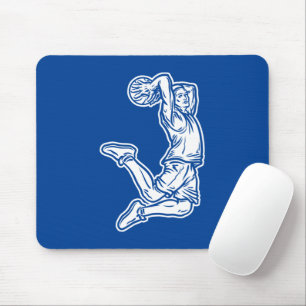 Tapis De Souris Joueur de basket-ball faisant Slam Dunk Light Desi