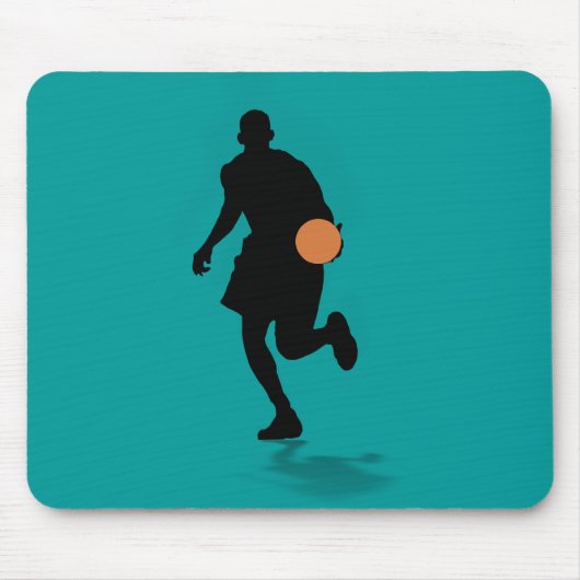 Tapis De Souris Joueur de basket Mousepad (Devant)