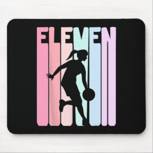 Tapis De Souris Joueur de basketball rétro 11e anniversaire 11 ans